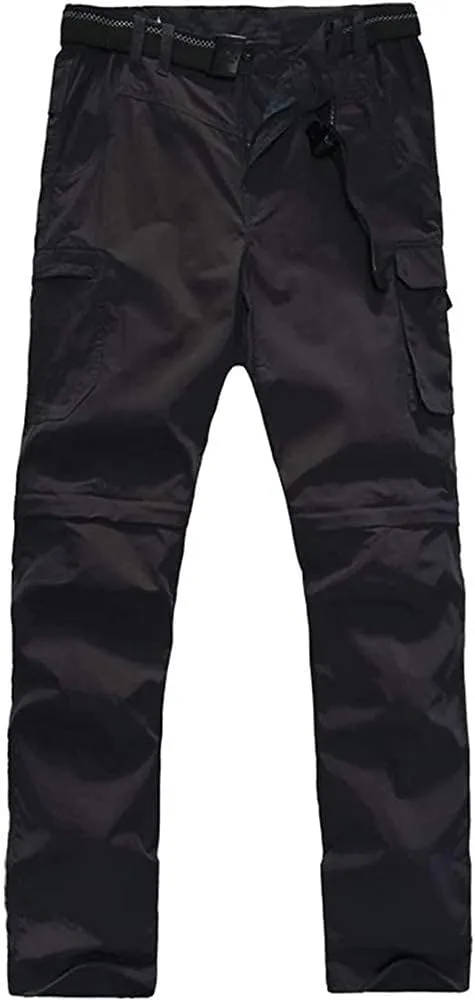 JOMLUN Mens Hiking Pants Zip Off Cargo Pants Lightweight Quick Dry Convertible Outdoor Shorts