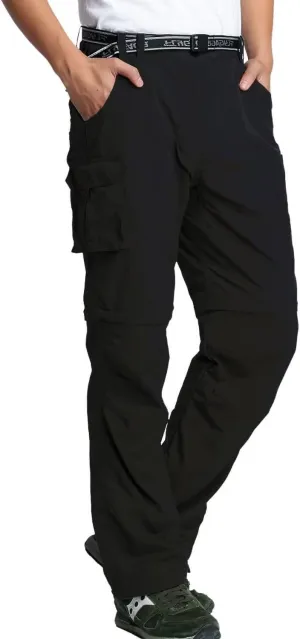 JOMLUN Mens Hiking Pants Zip Off Cargo Pants Lightweight Quick Dry Convertible Outdoor Shorts
