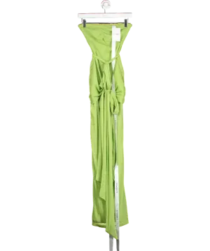 Khanum's Green Metallic Drape Maxi Dress UK S