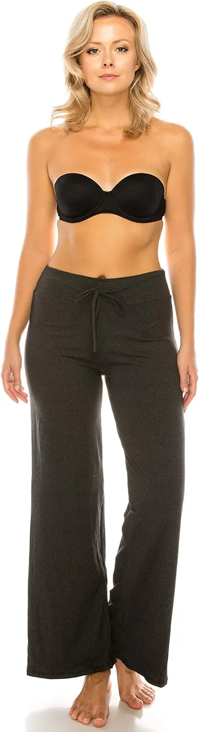 Leggings Depot Women's Drawstring Pajama Pants Wide Leg Casual Comfy Sleepwear for Lounge and Yoga