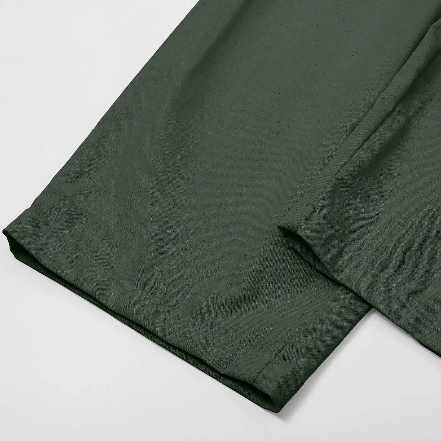 Linen Pants for Women 2025 Straight Wide Leg Lounge Pants Elastic Waist Roll Up Summer Beach Trousers with Pockets
