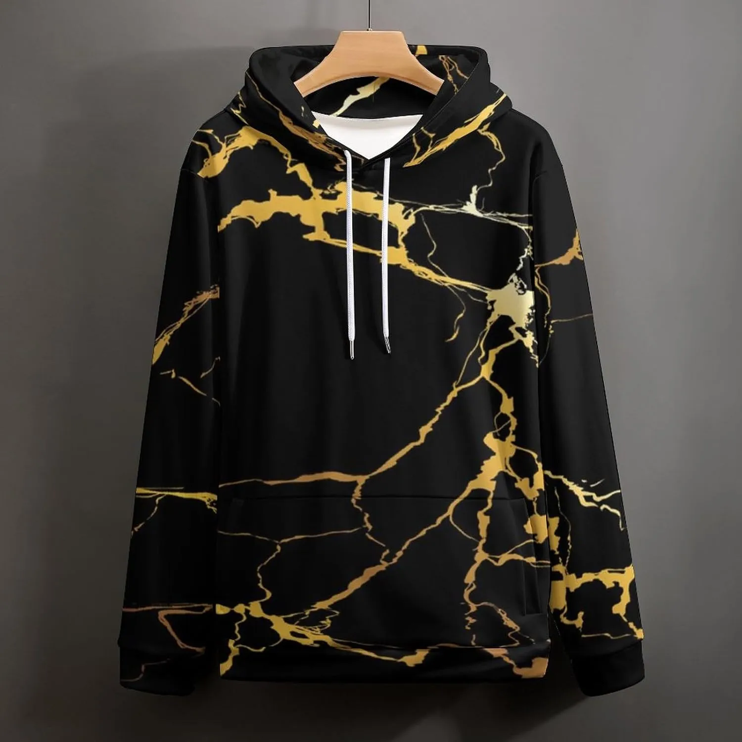 Long Sleeve Fashion Hoodie Pullover Sweatshirt Oversized Pockets Sweatshirts