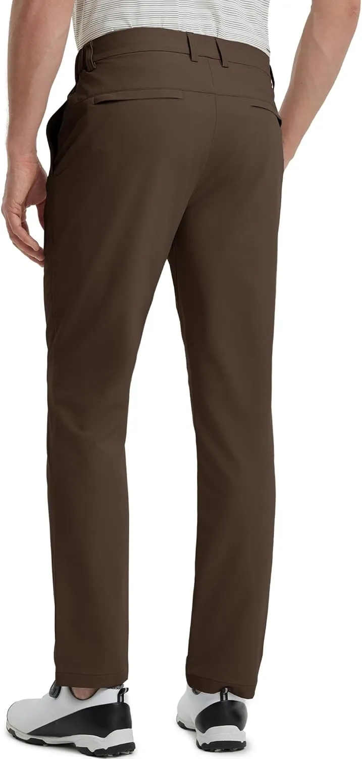 M MAELREG Golf Pants Men Lightweight with 5 Pockets - 30"/32"/34" Stretch Water-Resistant Casual Flat Front Mens Dress Pants