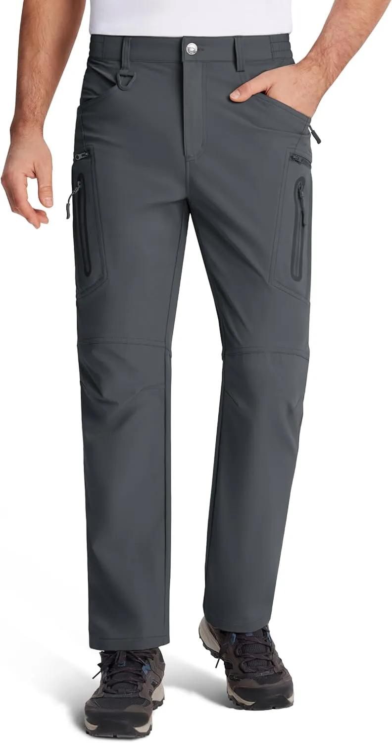MAGCOMSEN Men's Tactical Pants Water Repellent 8 Pockets Ripstop Hiking Trousers Lightweight Work Pants