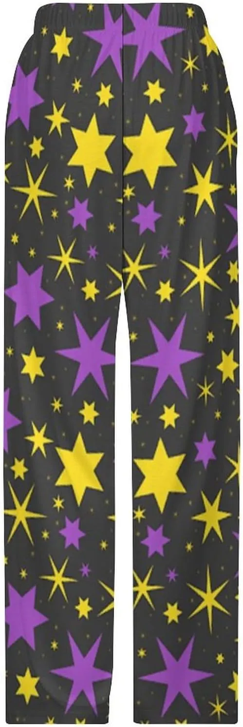 Magic Star Pajamas for Adult Bottoms Lounge Pants Sleepwear Loungewear with Elastic Waistband Unisex