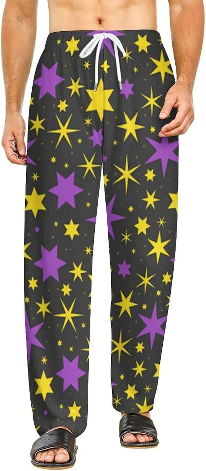 Magic Star Pajamas for Adult Bottoms Lounge Pants Sleepwear Loungewear with Elastic Waistband Unisex