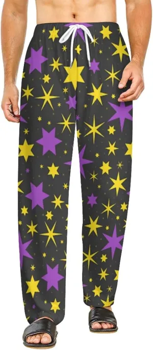 Magic Star Pajamas for Adult Bottoms Lounge Pants Sleepwear Loungewear with Elastic Waistband Unisex