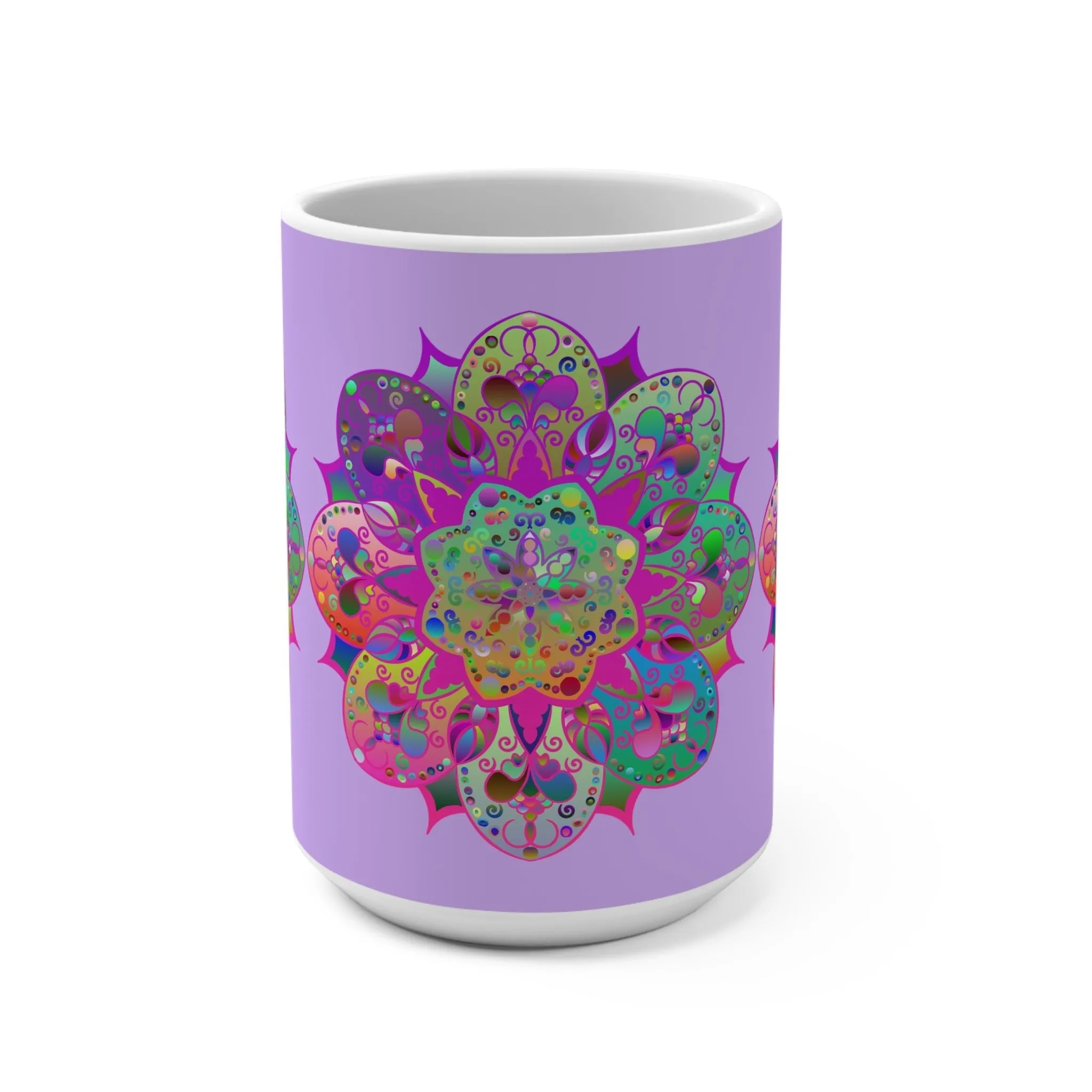 Mandala Art 15oz Ceramic Mug - Beautiful Design