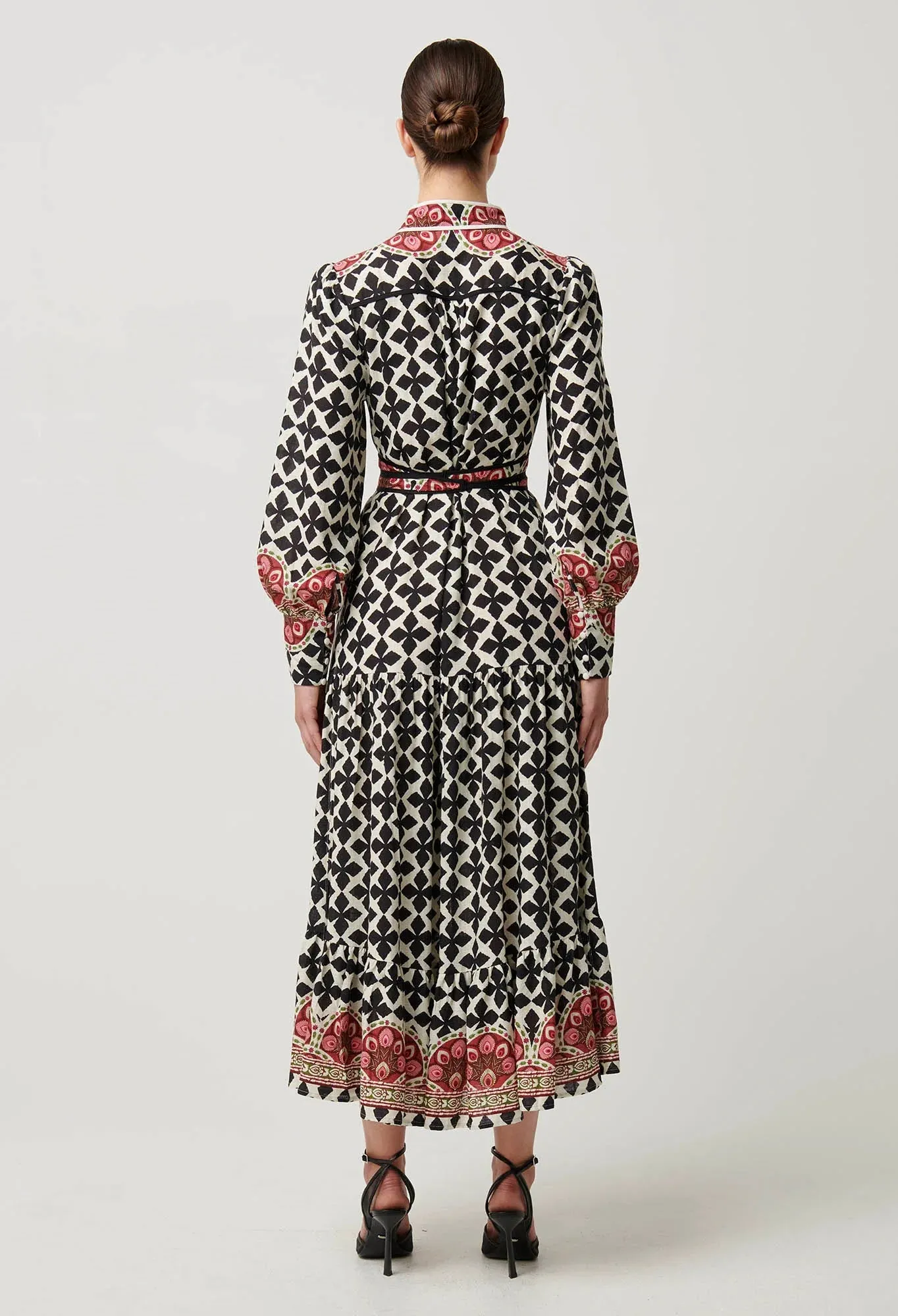 Marielle Linen Viscose Dress in Country Tapestry