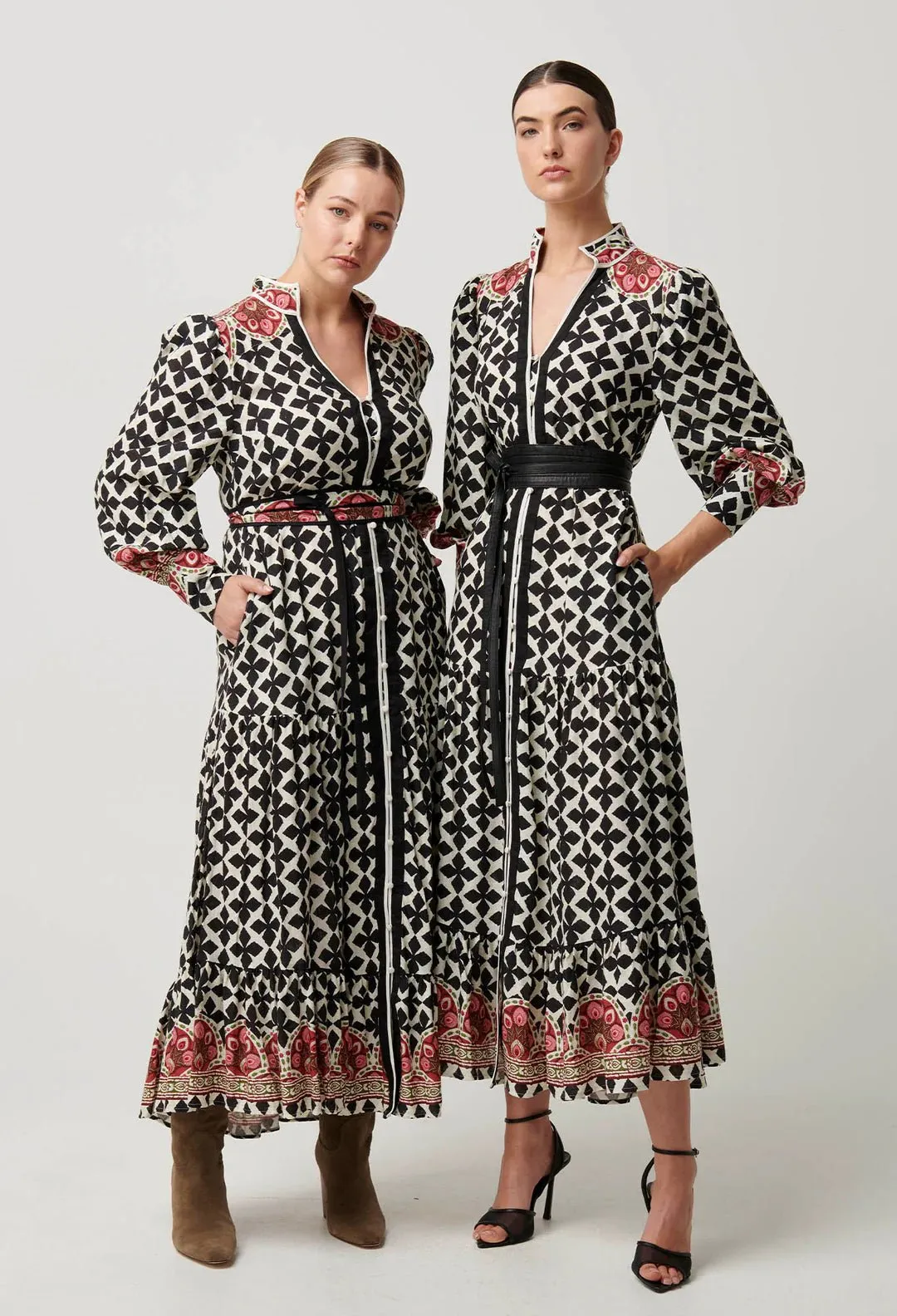 Marielle Linen Viscose Dress in Country Tapestry