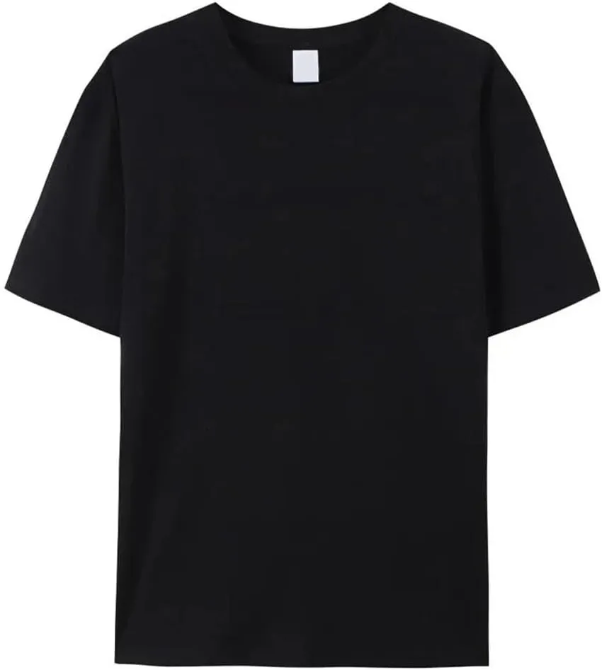 Mens Crew Neck T Shirt Soft Cotton Classic Fit Short Sleeve Tee Top