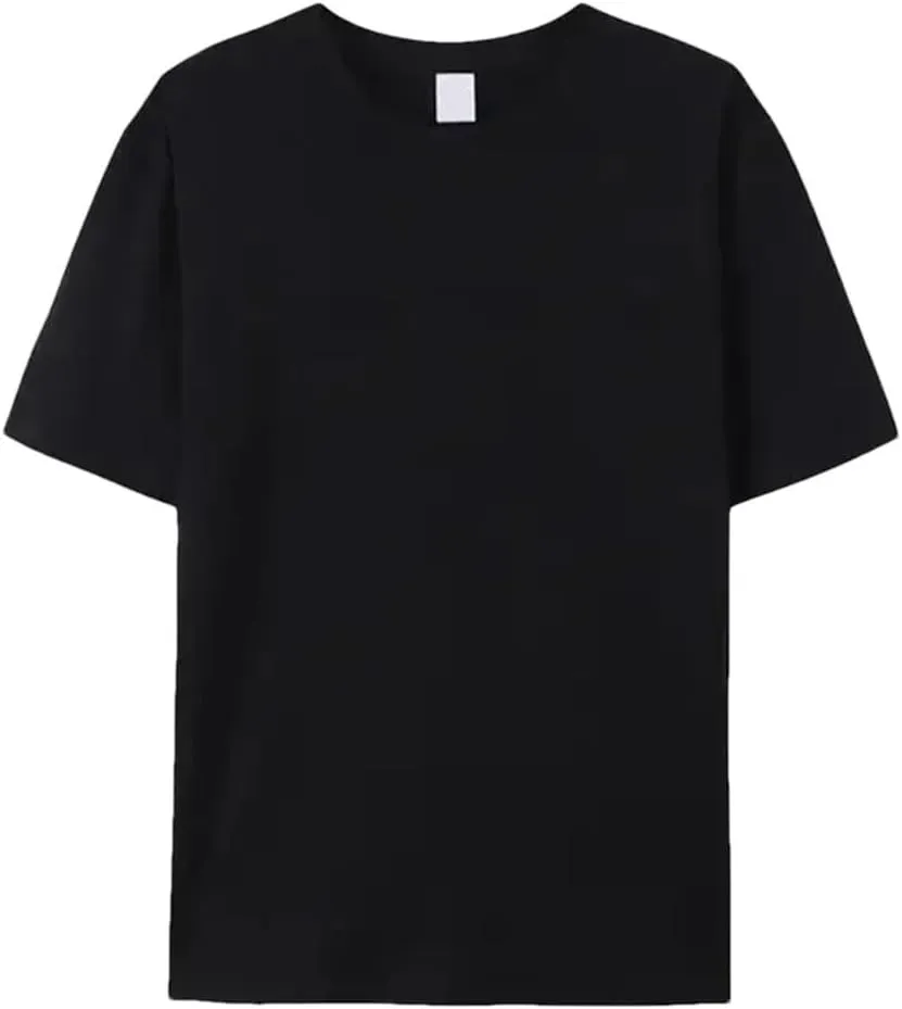 Mens Crew Neck T Shirt Soft Cotton Classic Fit Short Sleeve Tee Top