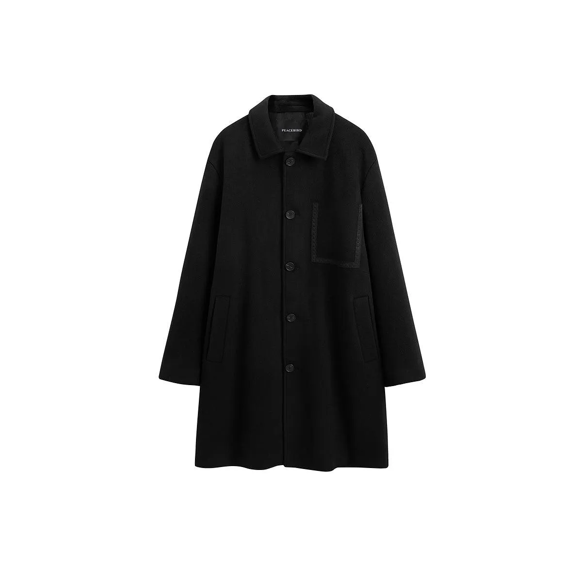 Men's Loose Vintage Wool Coat