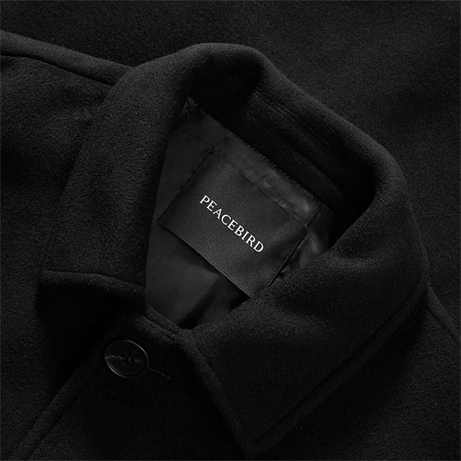 Men's Loose Vintage Wool Coat