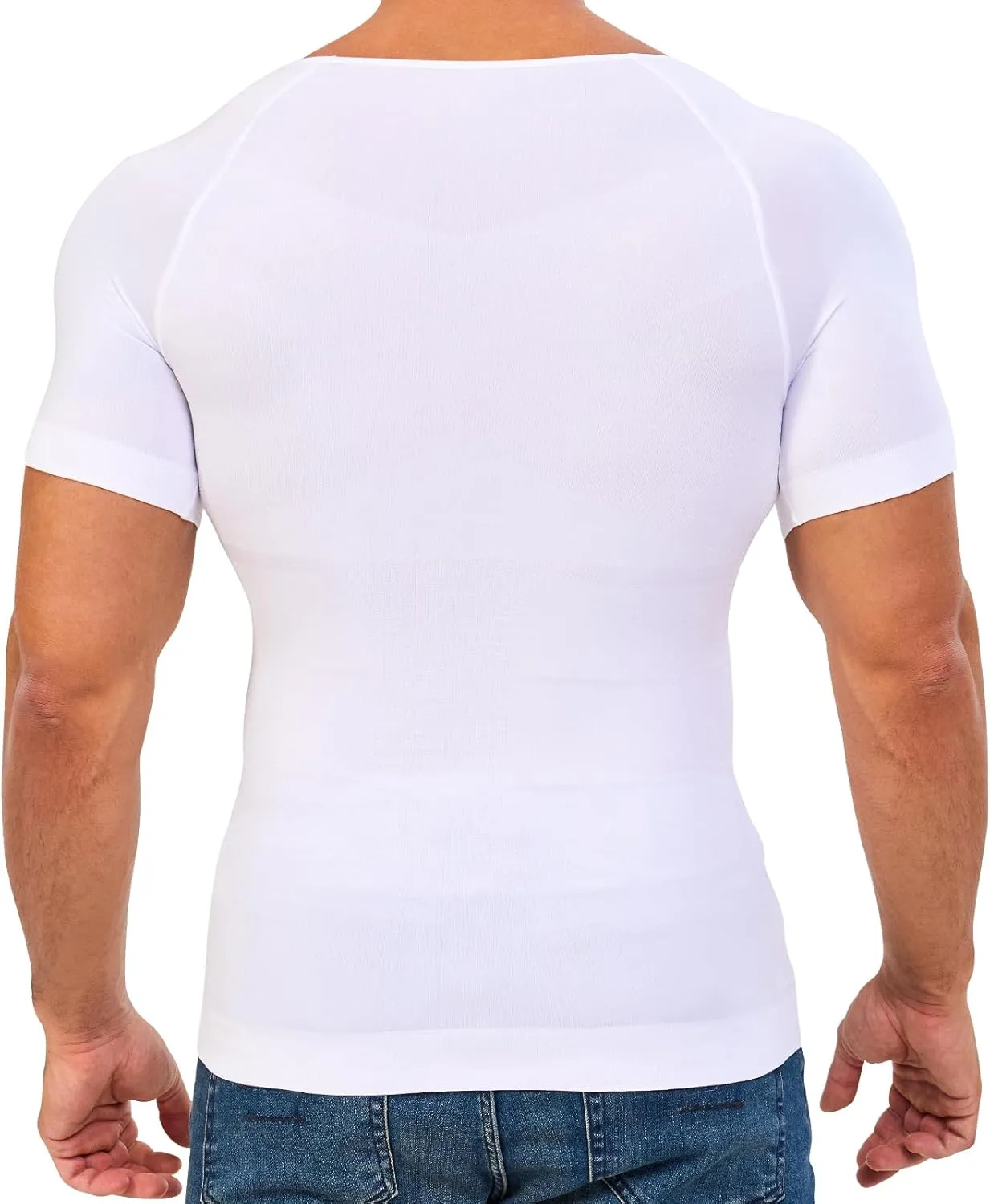 Mens Shapewear Body Shaper Slimming Mens Compression Shirt Tummy Control Undershirt Gynecomastia Abs Abdomen Tops