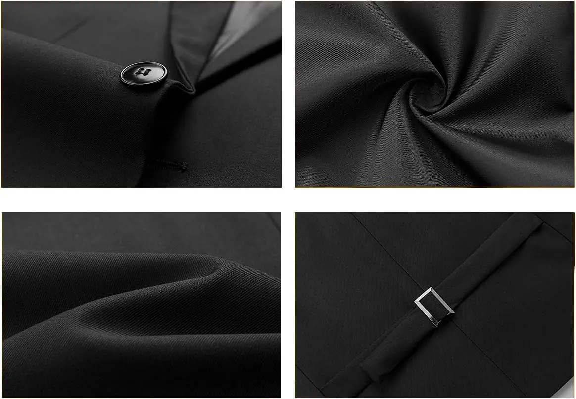 Mens Suits 2 Piece Slim Fit Tuxedo Suit for Men One Button Single Breasted Wedding Casual Business Blazer Jacket Pants Suit