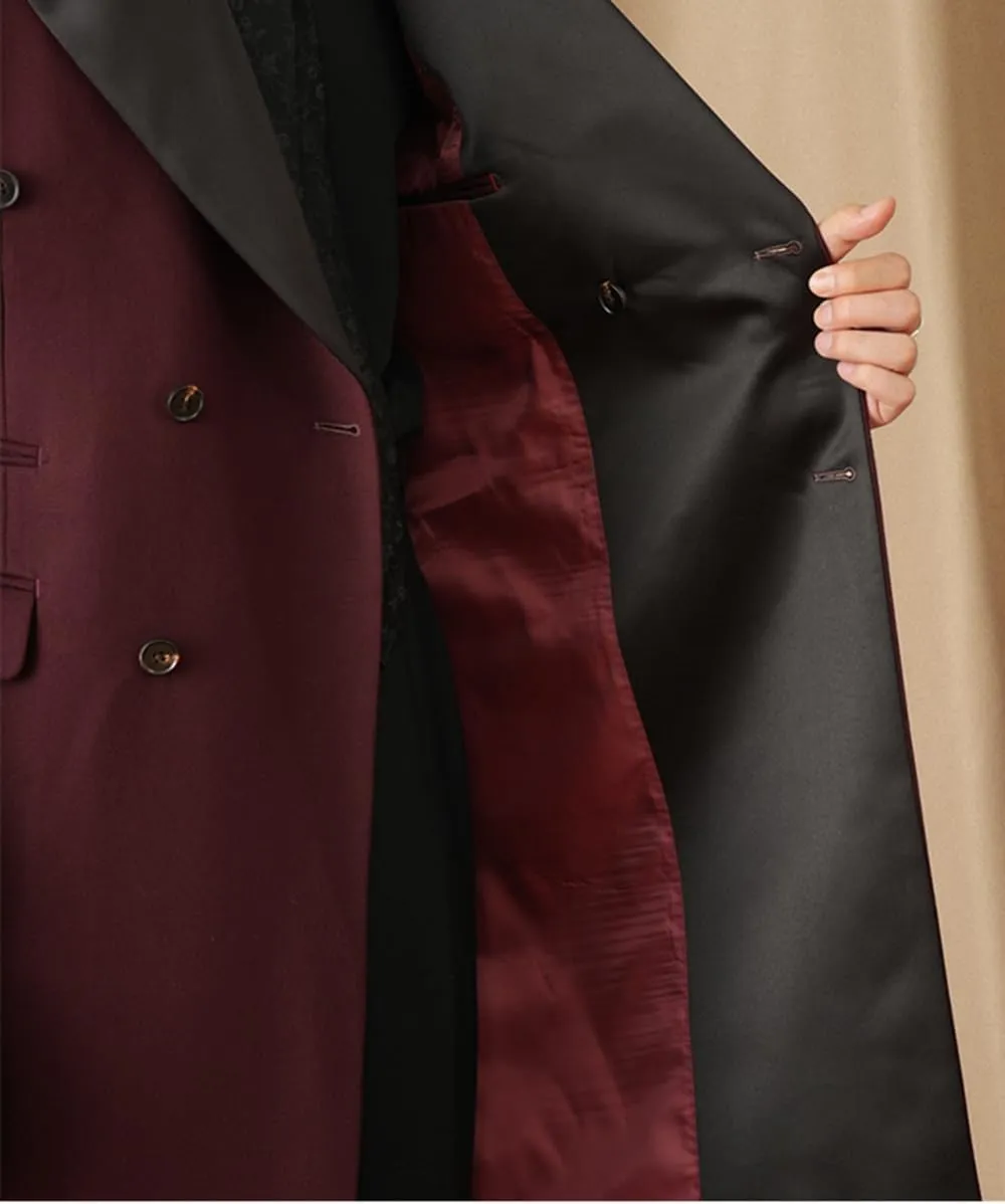 Mens Tailcoat Tuxedo Jacket Solid Swallowtail Dinner Party Blazer Dress Coat
