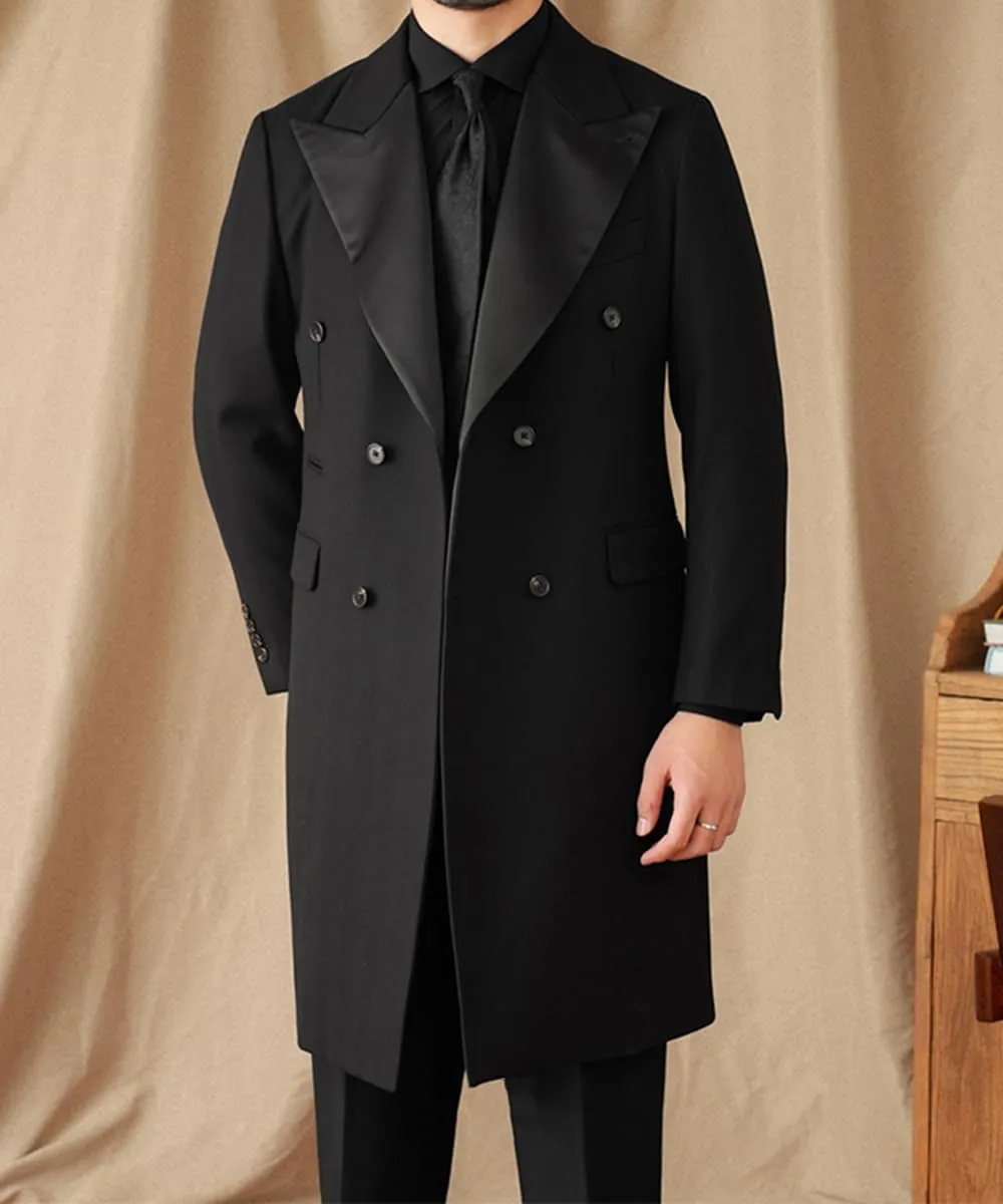 Mens Tailcoat Tuxedo Jacket Solid Swallowtail Dinner Party Blazer Dress Coat