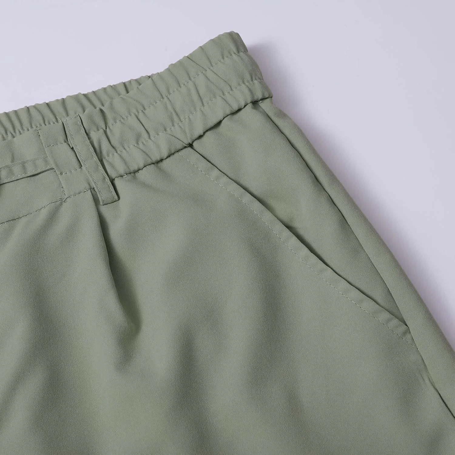 Mens Tapered Pants Casual Linen Pants Elastic Waist Slim Fit Beach Yoga Business Lightweight Cotton Trousers with Pockets