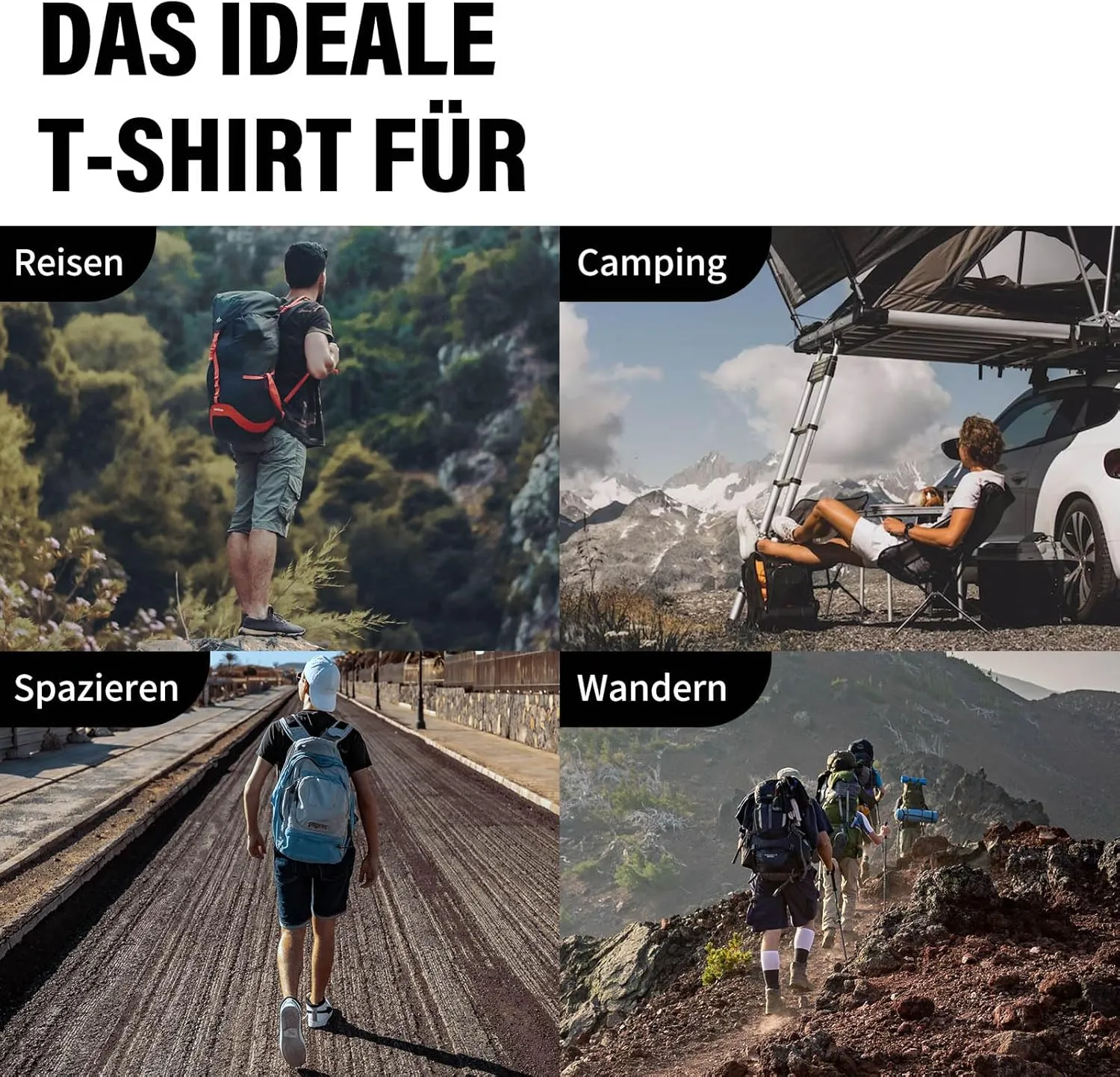 Merino Protect 100% Merino Wool T-Shirt for Men Short Sleeve Slim Fit Undershirt Soft Lightweight Tee Shirt for Travel Hiking
