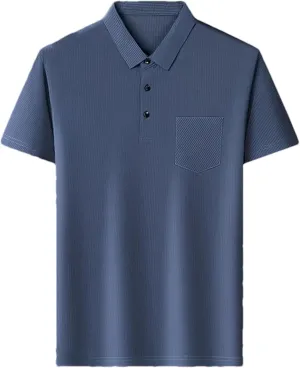 Mnjyihy Men Summer Short Sleeve Polo Shirt Fashion Loose Contrast Color Tactical Quick-Dry Casual Golf Shirt