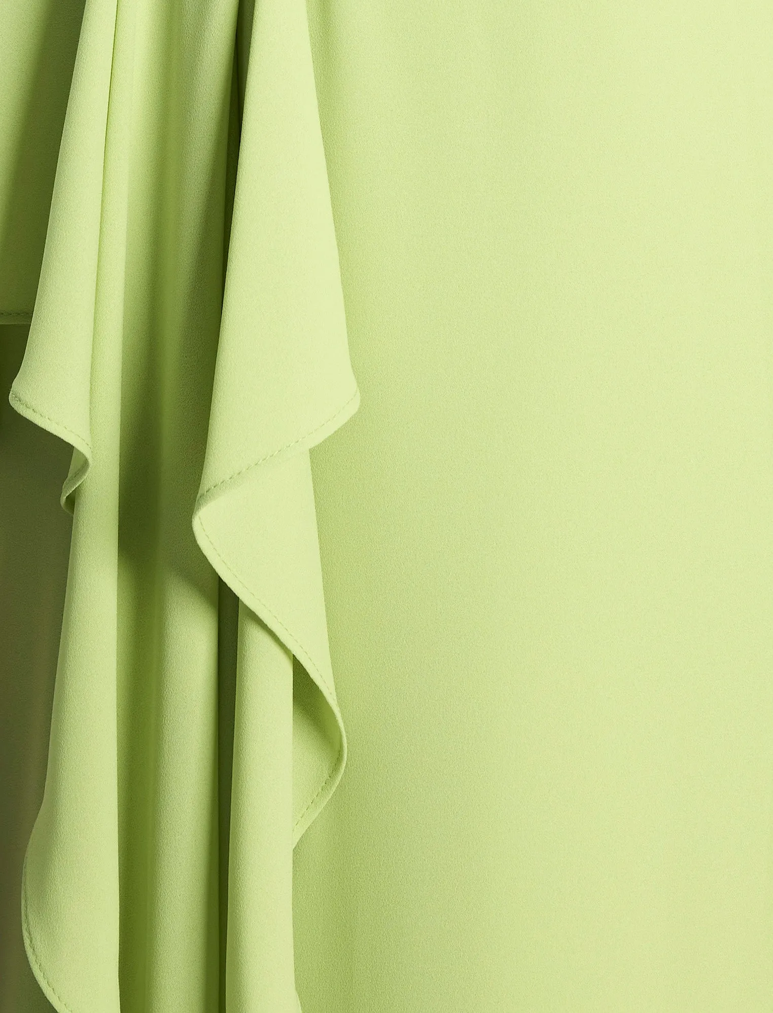 Mock Neck Drape Gown