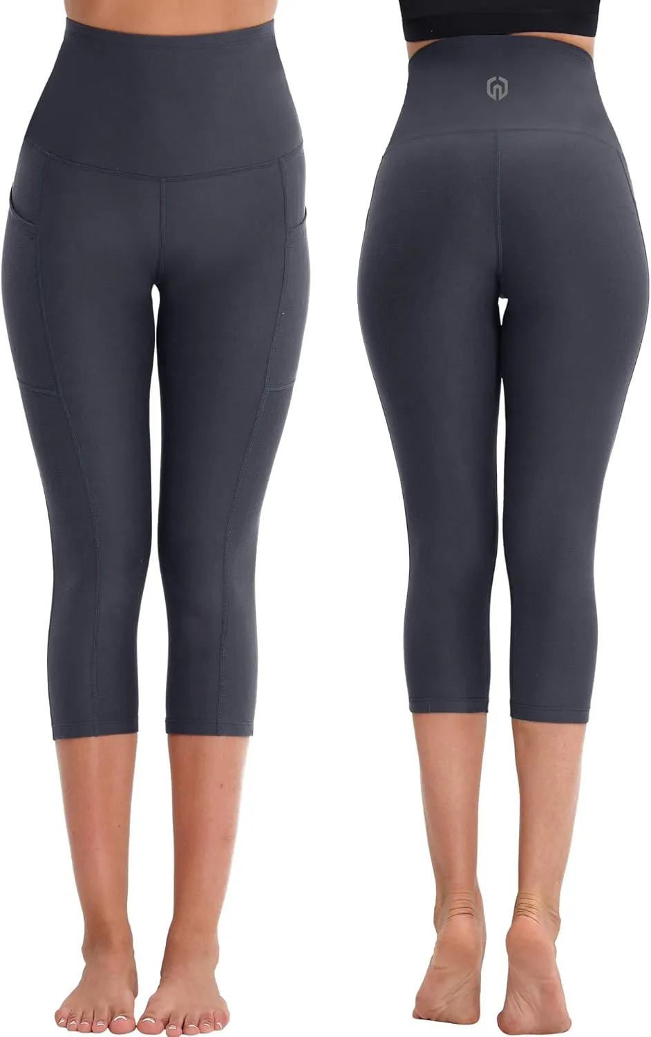NELEUS Women's Yoga Running Capris Tummy Control High Waist Workout Pants
