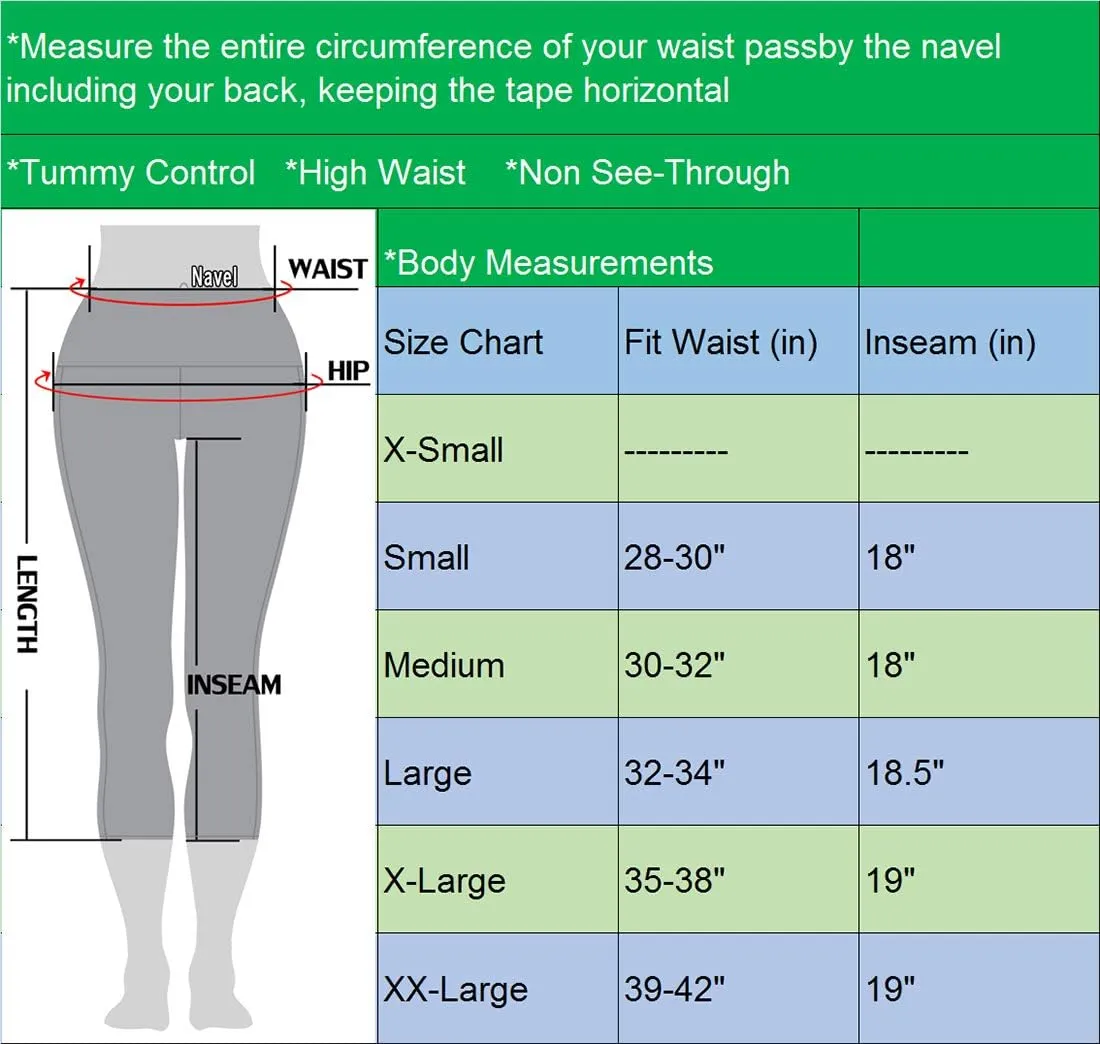NELEUS Women's Yoga Running Capris Tummy Control High Waist Workout Pants