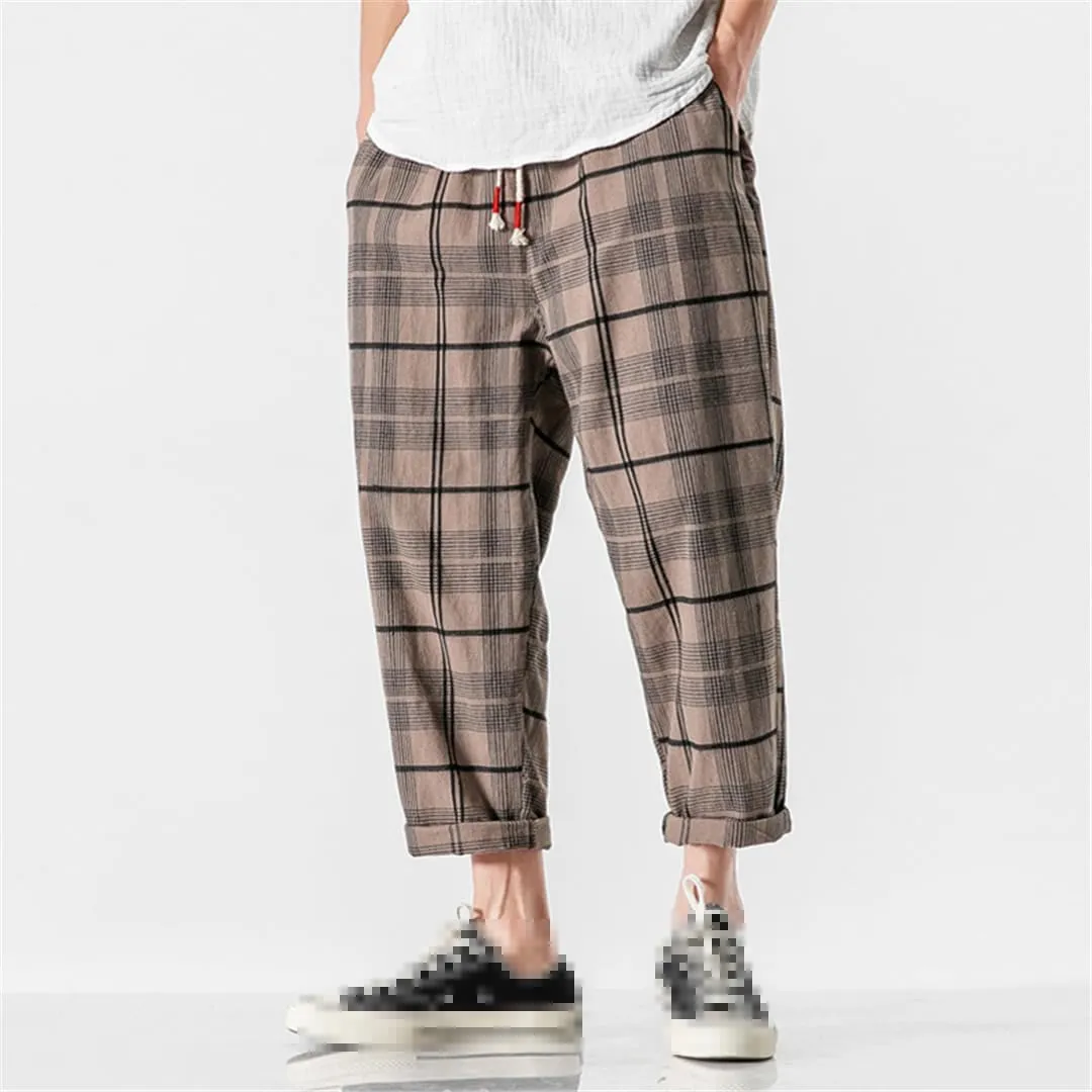 Niiyyjj Men's Straight Harem Pants Male Loose Ankle-Length Trousers Streetwear Male Casual Sweatpants