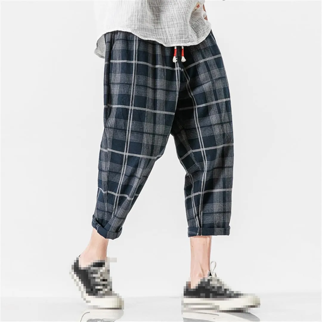 Niiyyjj Men's Straight Harem Pants Male Loose Ankle-Length Trousers Streetwear Male Casual Sweatpants