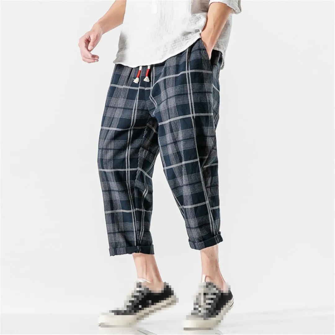 Niiyyjj Men's Straight Harem Pants Male Loose Ankle-Length Trousers Streetwear Male Casual Sweatpants