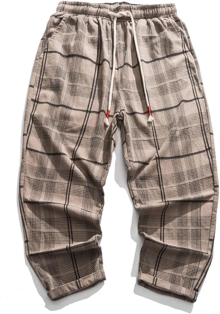 Niiyyjj Men's Straight Harem Pants Male Loose Ankle-Length Trousers Streetwear Male Casual Sweatpants