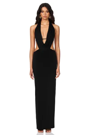Nookie Olivia Drape Dress - Black