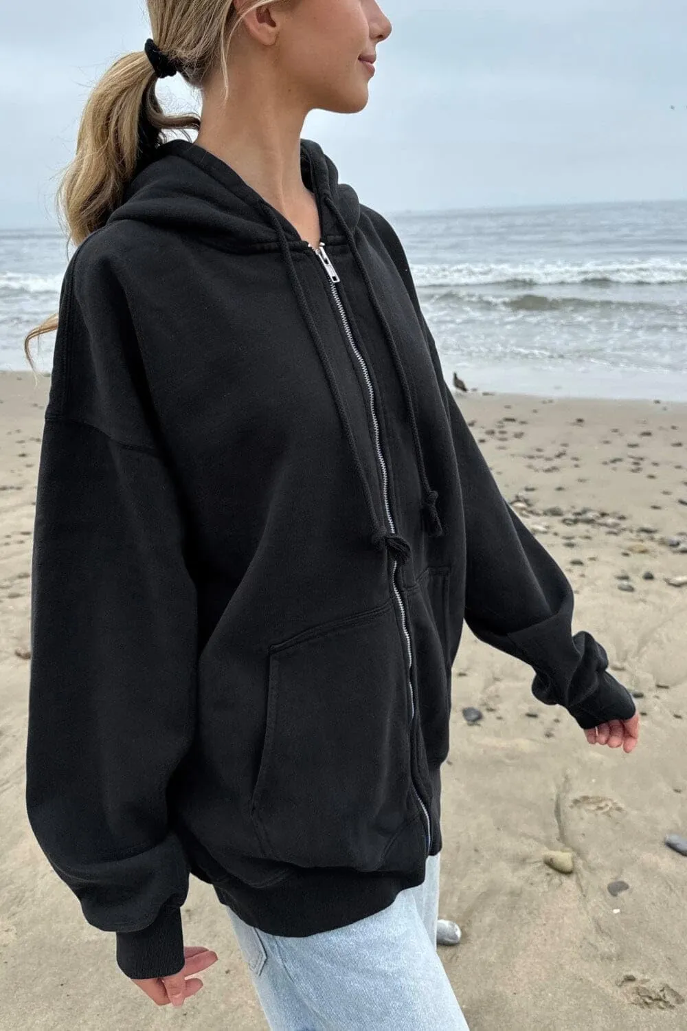 NUFIWI Women Y2k Oversized Hoodie Pullover Long Sleeve Zip Up Going Out Jacket Coat Harajuku Grunge Sweatshirt Streetwear