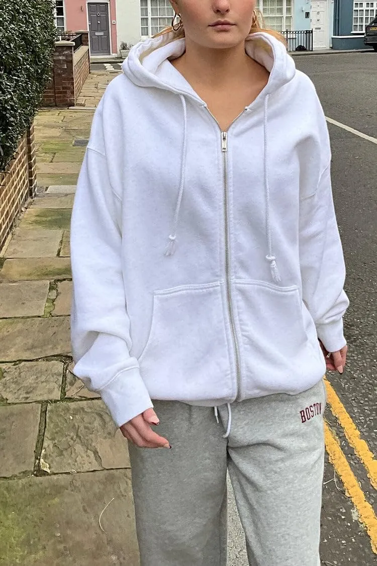 NUFIWI Women Y2k Oversized Hoodie Pullover Long Sleeve Zip Up Going Out Jacket Coat Harajuku Grunge Sweatshirt Streetwear