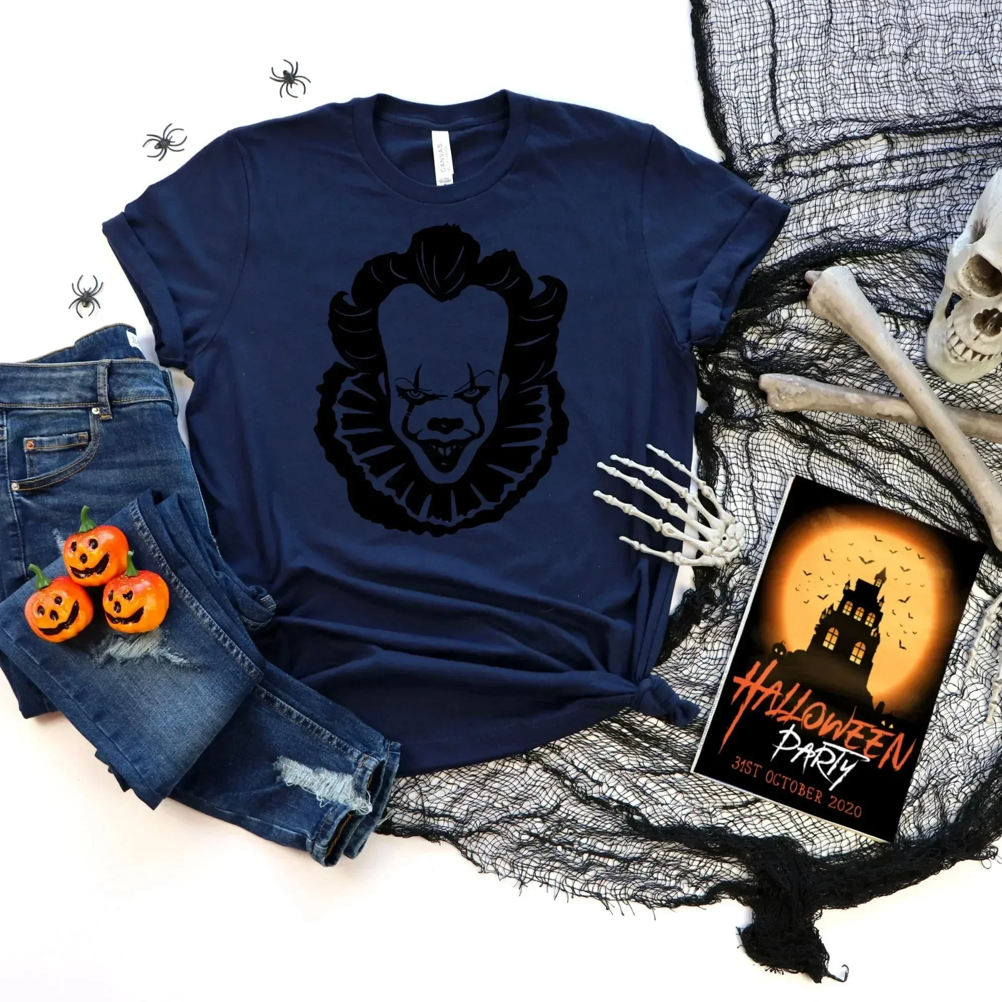Pennywise Shirt, Scream Shirt, Horror Movie Hoodie, Freddy Krueger, IT Jason Halloween Sweater, Halloween Crewneck, Halloween Party T-Shirt