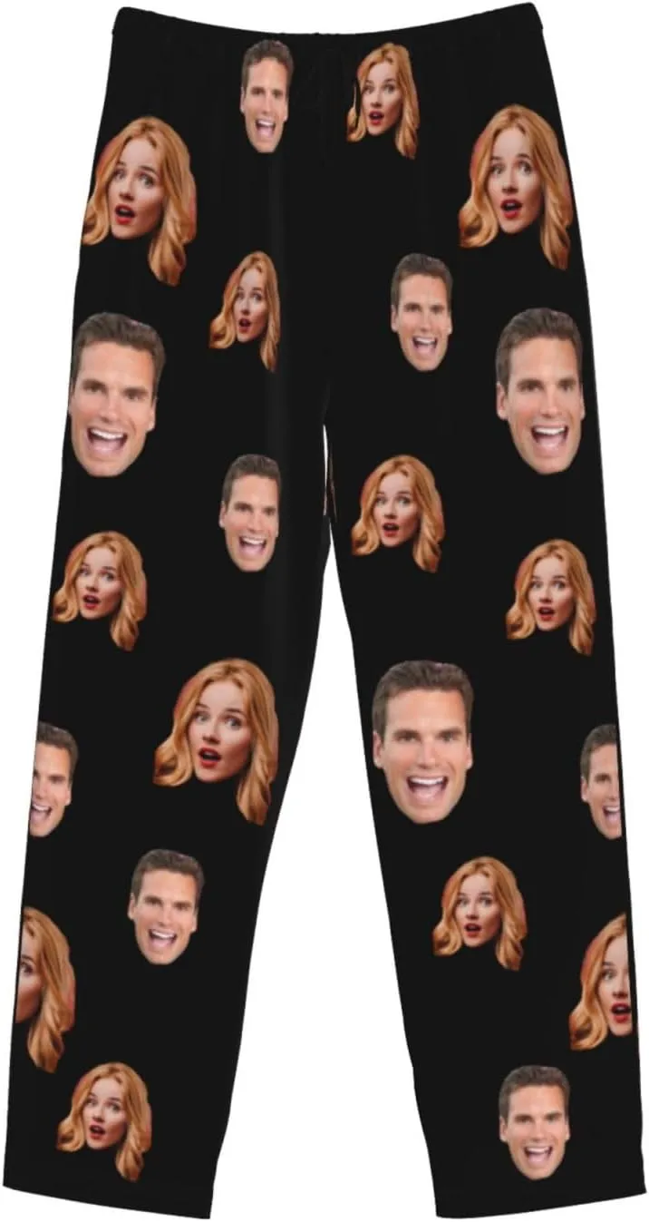 Personalized Pajamas Pants For Men Custom Funny Pajama Pants Pajama Bottoms Sleepwear With Photo Face Text