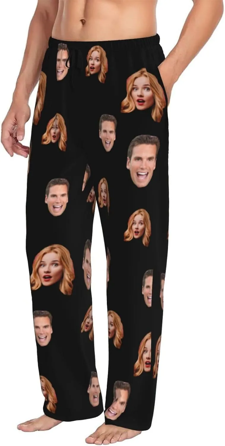 Personalized Pajamas Pants For Men Custom Funny Pajama Pants Pajama Bottoms Sleepwear With Photo Face Text