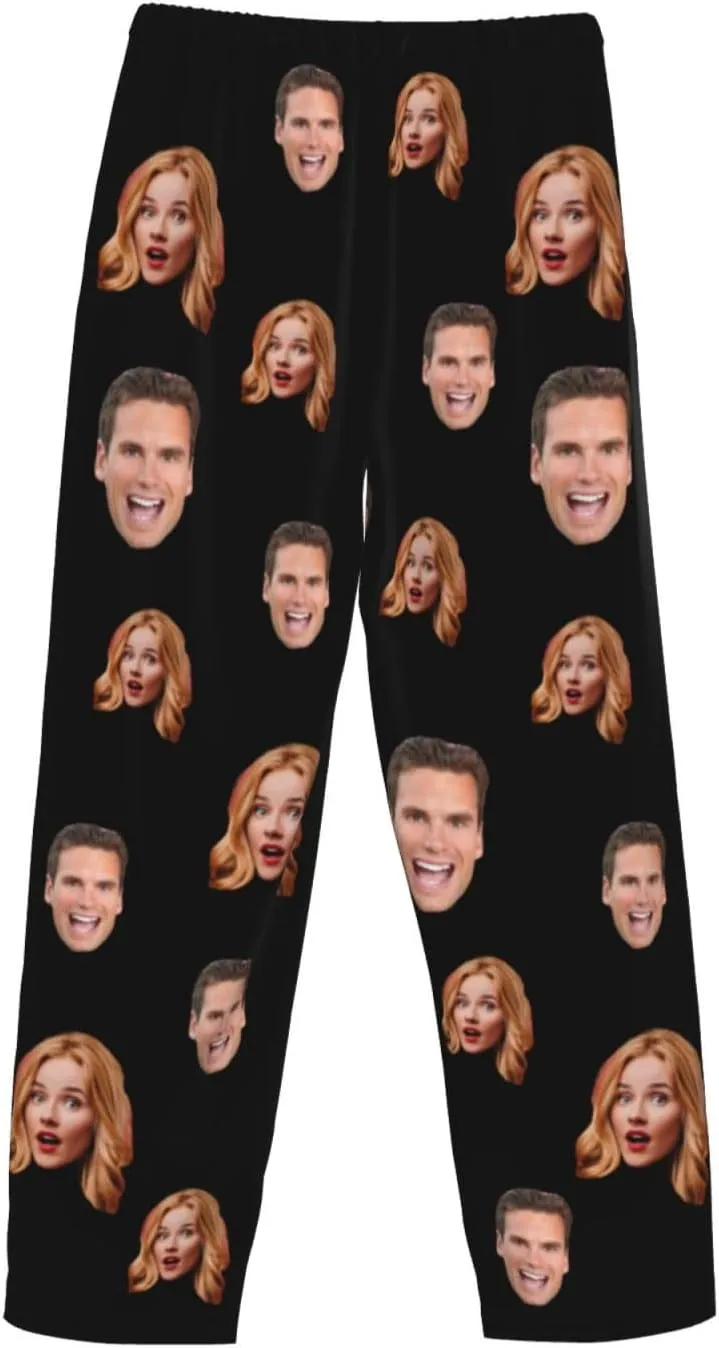 Personalized Pajamas Pants For Men Custom Funny Pajama Pants Pajama Bottoms Sleepwear With Photo Face Text