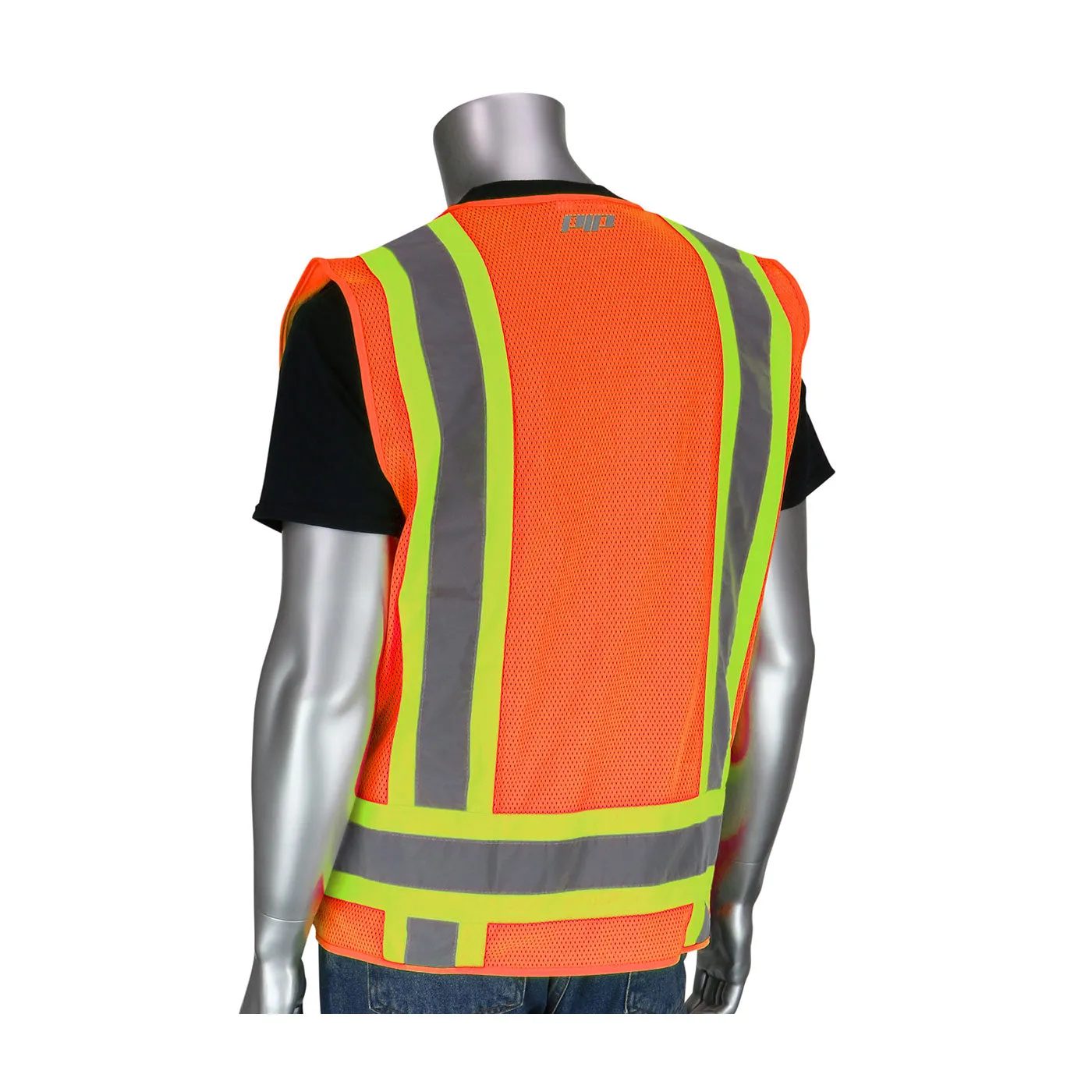 PIP 302-0500 ANSI Class 2 Two Tone Eleven Pocket Surveyors Vest