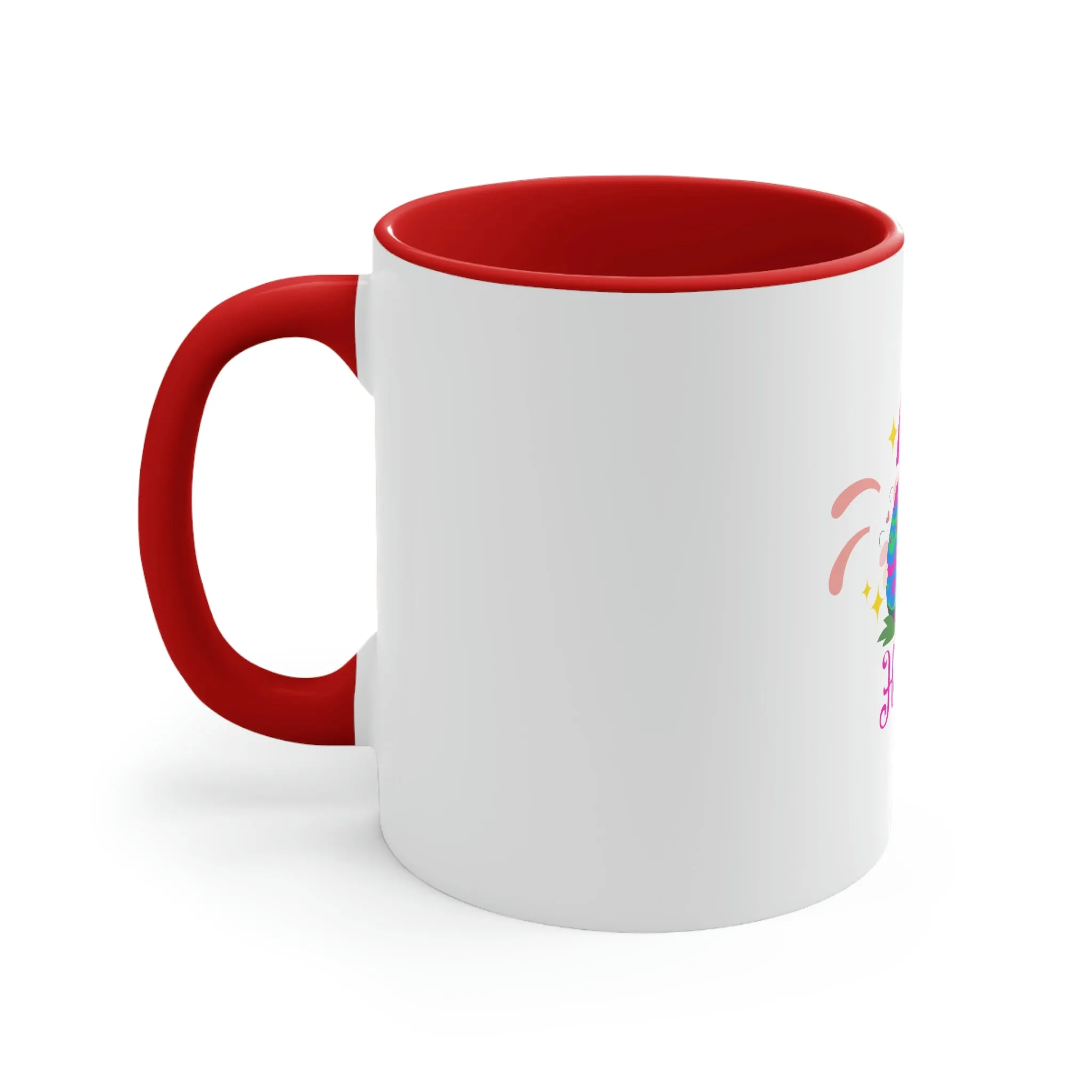 Polysexual Flag Accent Coffee Mug Easter Festival - Happy Easter 2023
