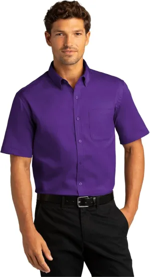 Port Authority Men's Short Sleeve SuperPro React Twill Button-Down Shirt