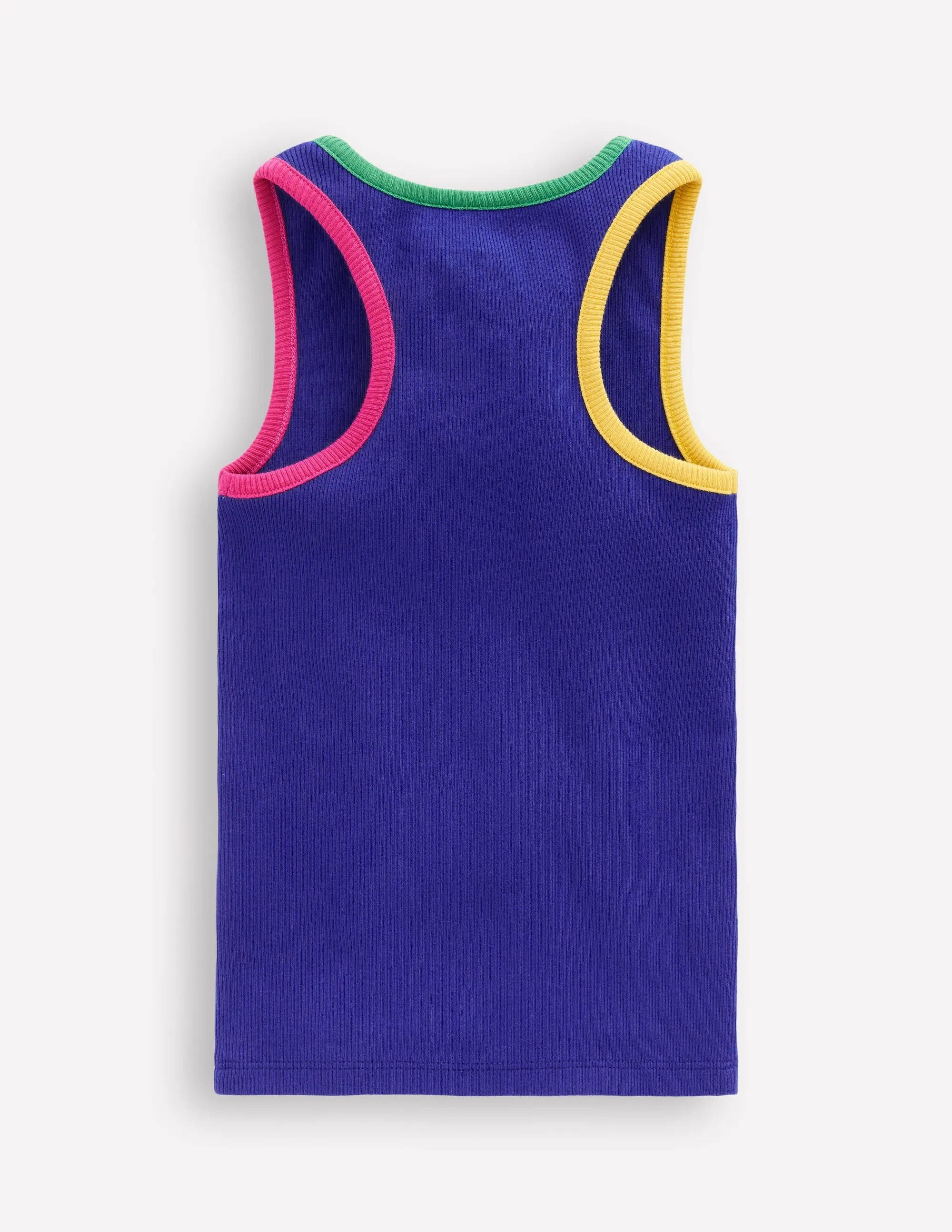 Racerback Ribbed Vest-Bright Blue