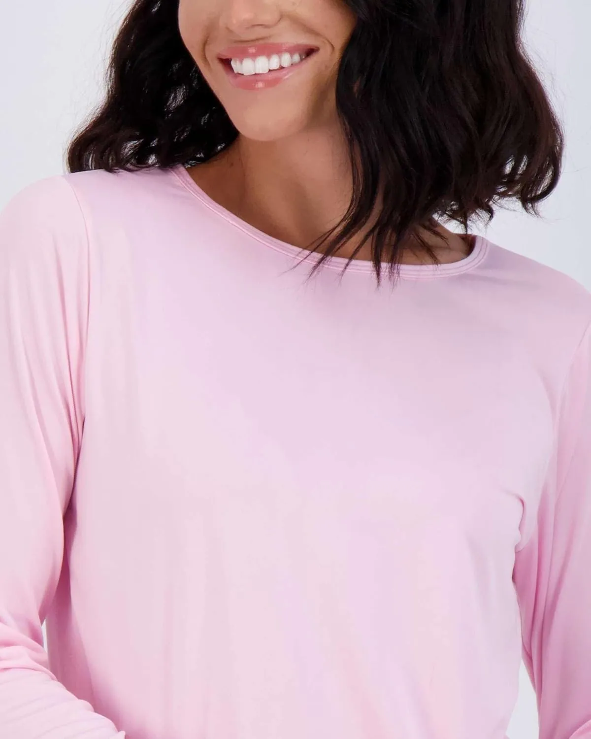 Real Essentials 4 Pack: Women's Dry-Fit Tech Stretch Long-Sleeve Athletic Workout T-Shirt (Available in Plus Size)