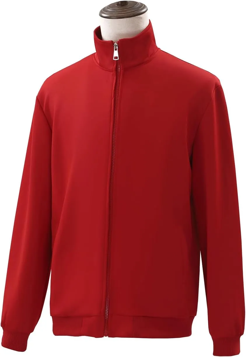 Red High School Uniform Volleyball Jersey Cosplay Sportswear Jacket Coat with Pants