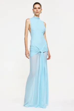 Roza Maxi Dress - Pale Blue