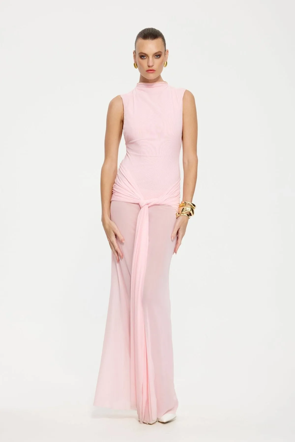 Roza Maxi Dress - Petal Pink