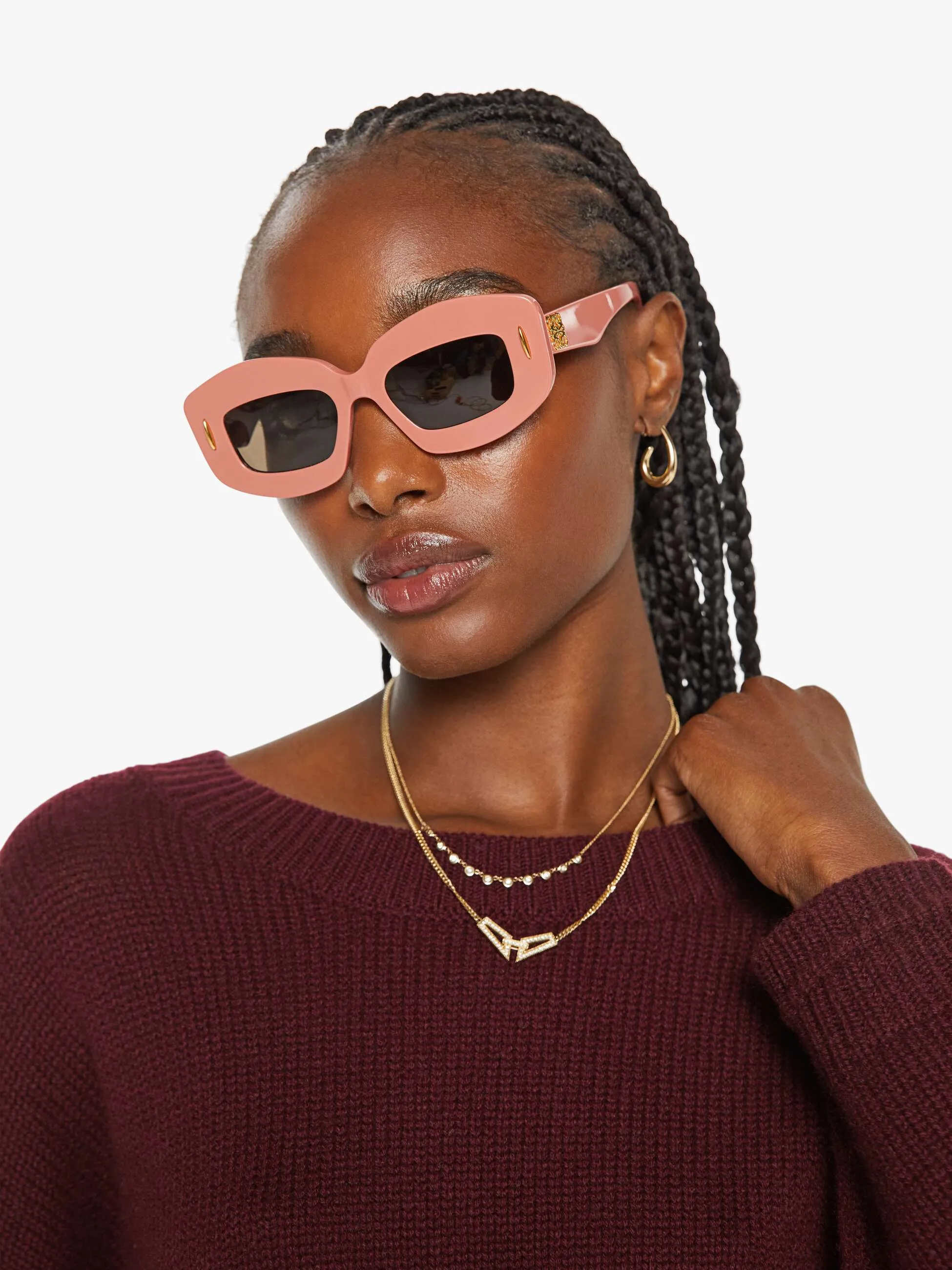 SABLYN Alston Boyfriend Crewneck - Bordeaux