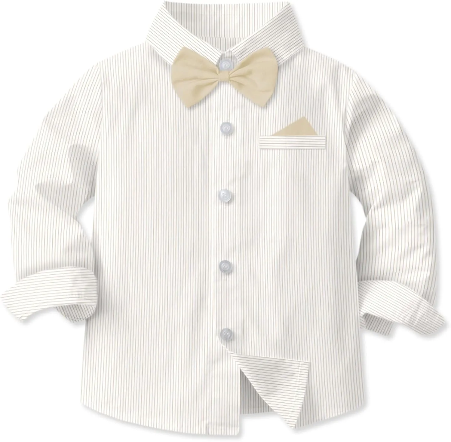 SANGTREE Boys' Long Sleeved Two-piece Set With Suspenders Suitable For All Seasons, 3 Months - 14 Years