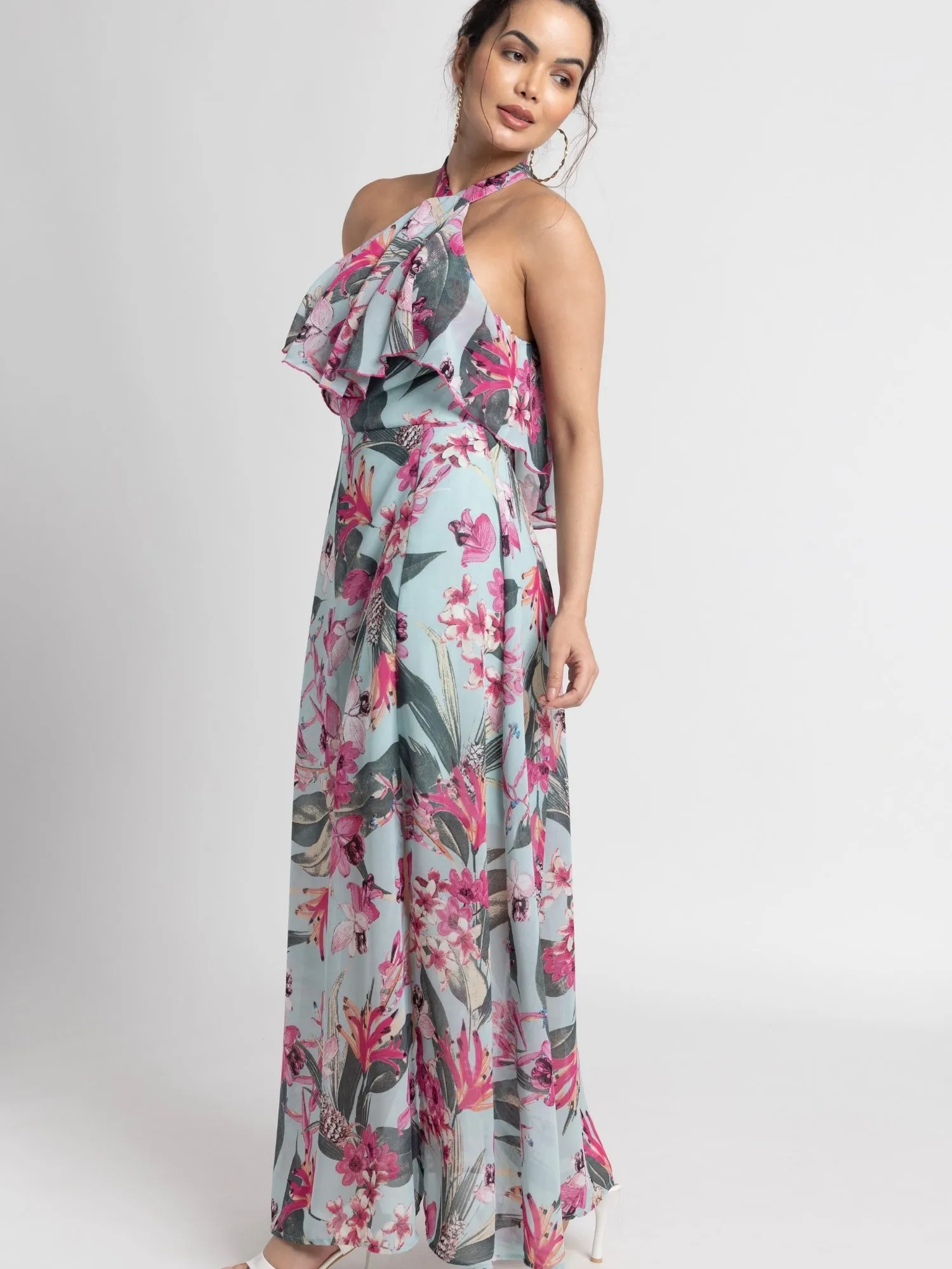 Seafoam Blue Maxi Dress